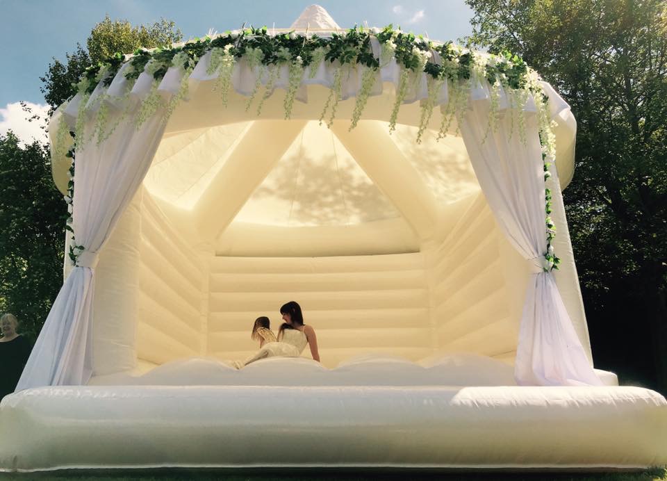 White Wedding Bouncy Castle - Fairytale Ibiza