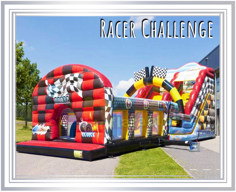 Racer Challenge Assault Course with Slide Bouncy Castle