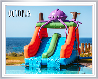 Octopus Frame Mobile The Octopus Inflatable Water Slide