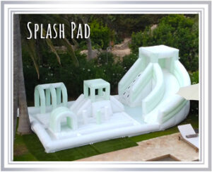 Splash Pad Frame Mobile Racer Challenge Bouncy Castle Assault Course