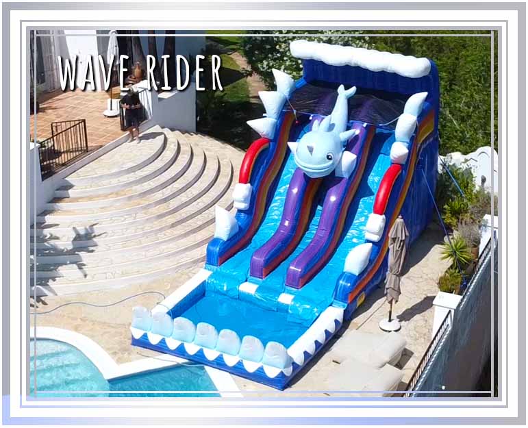 Wave Rider Frame 2025 The Tropical Plunge Inflatable Water Slide