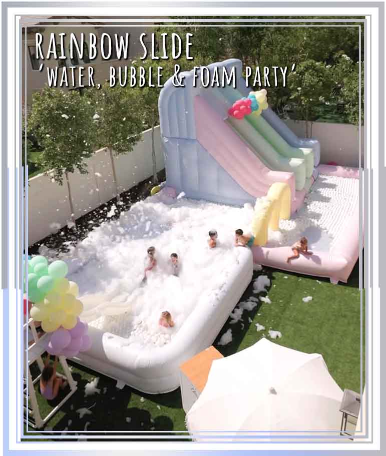Rainbow Slide Water Bubble & Foam Frame 2025