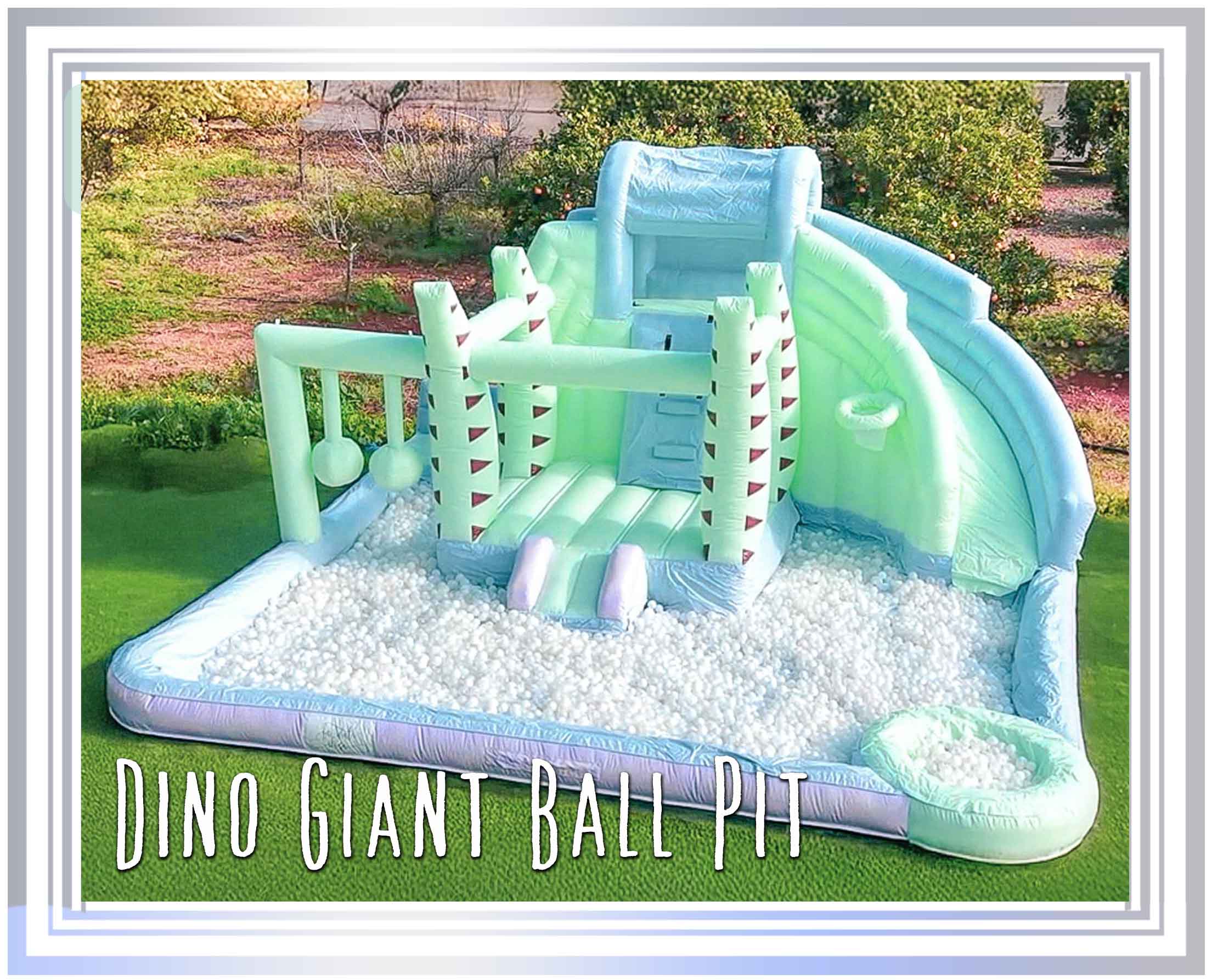 Dino Frame 2025a The Tropical Plunge Inflatable Water Slide